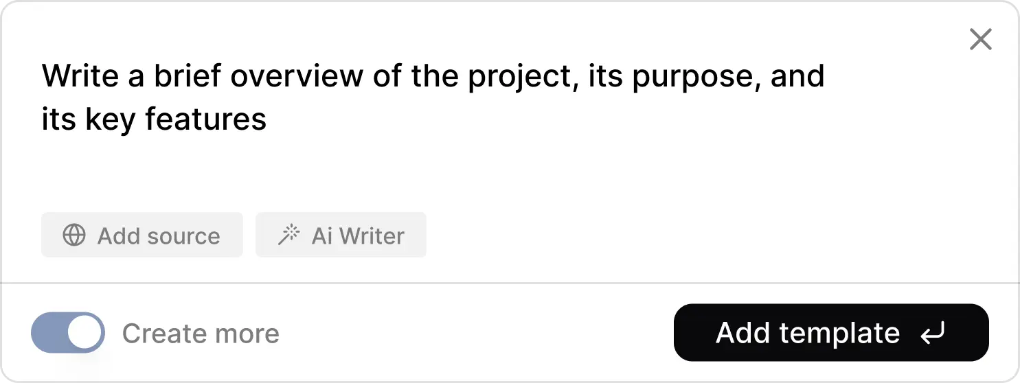 Automated report interface